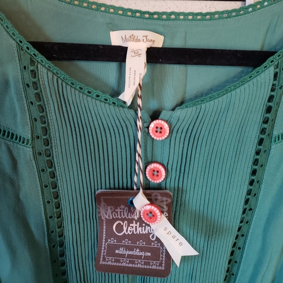 Matilda Jane Green Maxi Dress NWT M - Picture 3 of 11